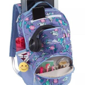 High Sierra Swoop SG Purple Sharks Back with Laptop Pocket & Tablet Compartments